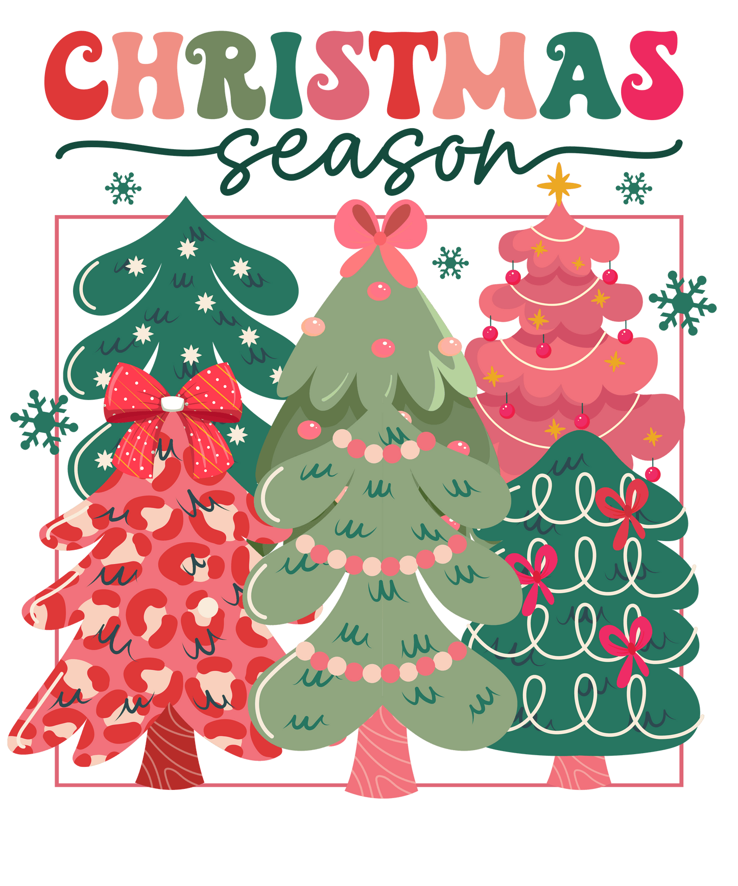 Christmas Season Transfer Print