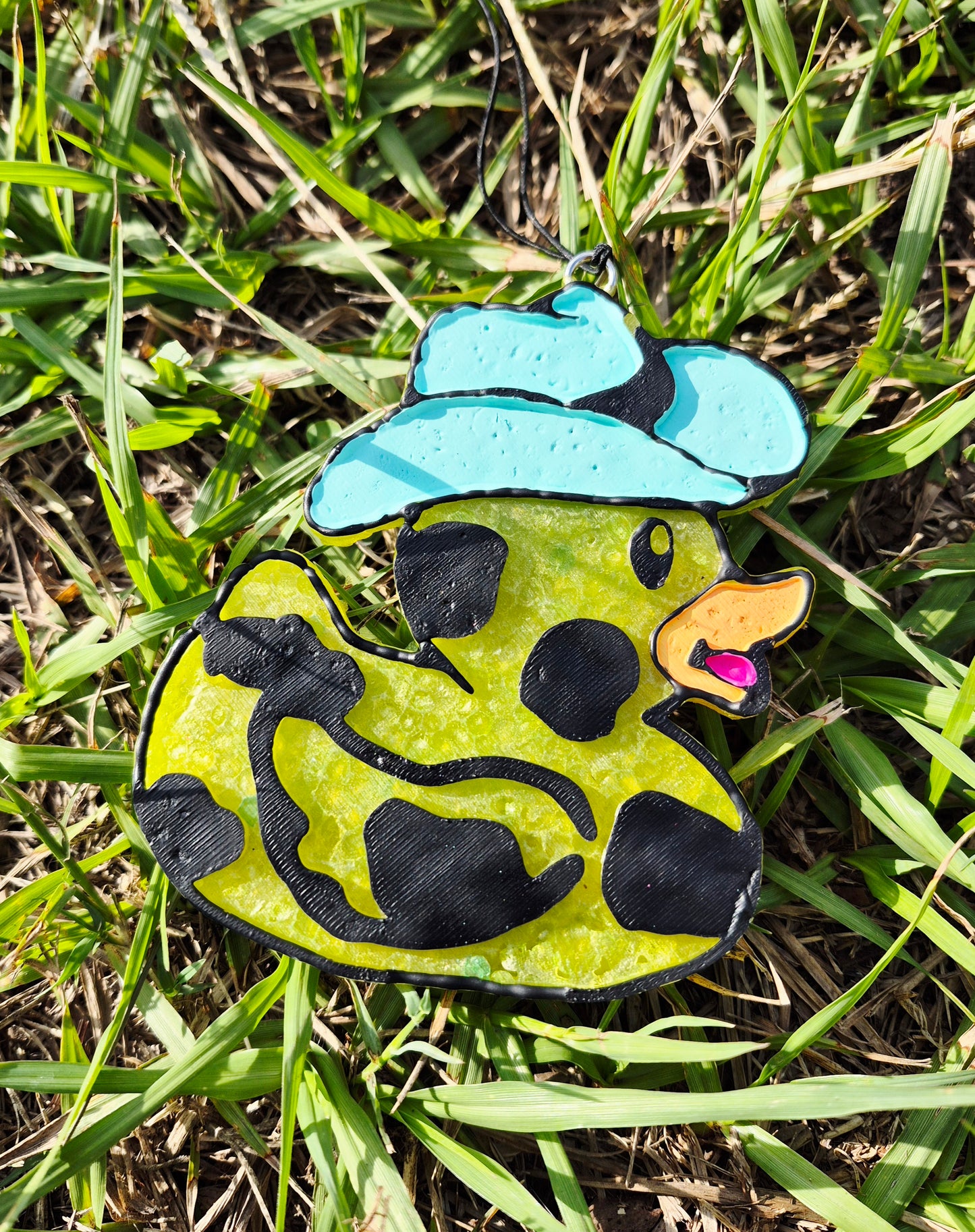 Cutie Cow-Print Duck Freshie