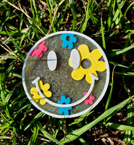 Colorful Daisy Face Freshie